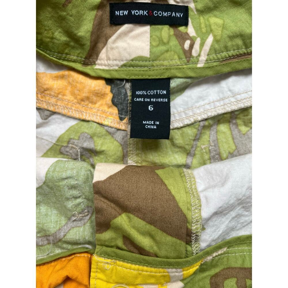 New York & Company Floral Camo Chino Shorts‎ Women’s Size 6 - Picture 2 of 6